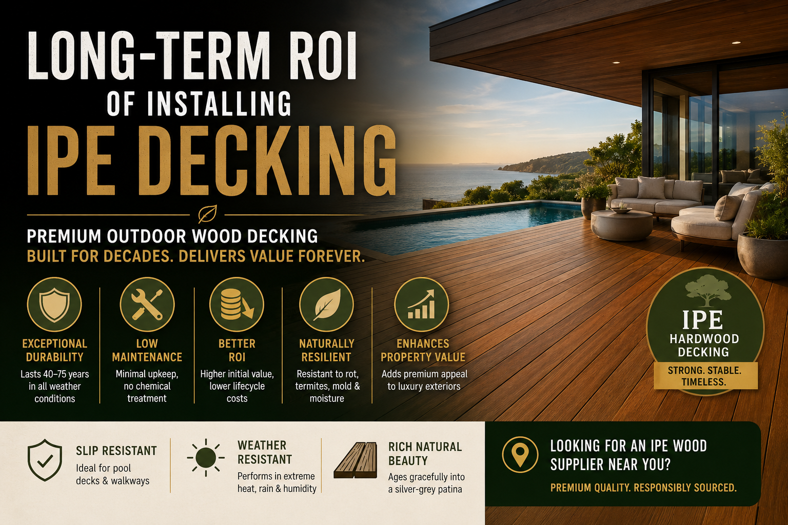    Long-Term ROI Of Installing IPE Decking
